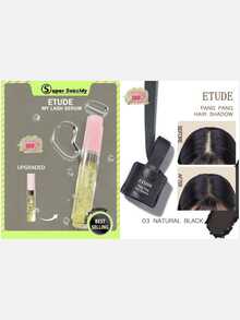 ETUDE My Lash Serum 9g + PANG PANG HAIR SHADOW 03 Natural Black, Waterproof, Easy To Clean, Water And Sweat Resistant Coating Powder, 2pcs Set - 9g/0.31oz & 03 NATURAL BLACK - View 3