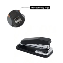1 pieza Engrapadora de escritorio giratoria 360°, color aleatorio, herramienta de encuadernación de papel multimodo, adecuada para oficina, reuniones y organización de documentos diarios - Grapadora giratoria - Ver 7