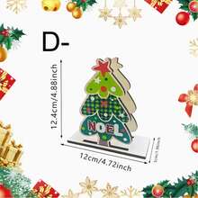 2D Flat - 1pc Christmas Wooden Tissue Holder Decoration, Classic Snowman Design Tissue Holder Holiday Decor Restaurant Tissue Storage Rack, Suitable For Home Dining Table, Bar Counter, Restaurant, Cafe, Kitchen Countertop And Office Desk - A - View 10