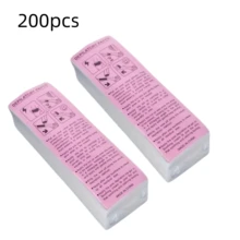 200/100/50/10pcs Disposable Wax Strips, Suitable For Various Wax Types Including Hard Wax, Soft Wax Or Sugar Wax. Hair Removal Tool, Providing A Convenient Hair Removal Experience. - White - View 10