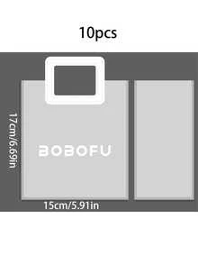 10/20pcs Transparent Strap Handle Gift Bag, Transparent PVC Gift Bag, Reusable Gift Packaging Bag, Suitable For Bridal Parties, Baby Showers, - White - View 9