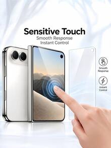 6-In-1 3pcs Outer Tempered Glass + 3pcs Inner Film Screen Protector, Soft Hydrogel Film, Compatible With IPhone Duo 2026 - Clear - View 7