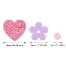 3mm/7mm/9mm Mixed Color Sequins Handmade Materials - Heart, Flower Multi-Color Sequins - Suitable For DIY Gifts, Cards, Clothing, Glass, Vases, Phone Cases, Wedding Dresses, Party Costumes - Ideal Choice For Handmade Enthusiasts - Multicolor - View 3