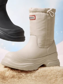 CAMEL CROWN Sepatu Bot Hiking Luar Ruangan Anti Selip Musim Gugur/Dingin – Sepatu Bot Setinggi Mata Kaki Tahan Air / Sepatu Bot Salju - Beras Aprikot - View 3