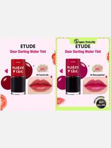 ETUDE Dear Darling Water Tint 08 Tomato Juice + Dear Darling Water Tint #04 Red Grapefruit, 2pcs Set - 08  Tomato Ade & #04 Red Grapefruit - View 2