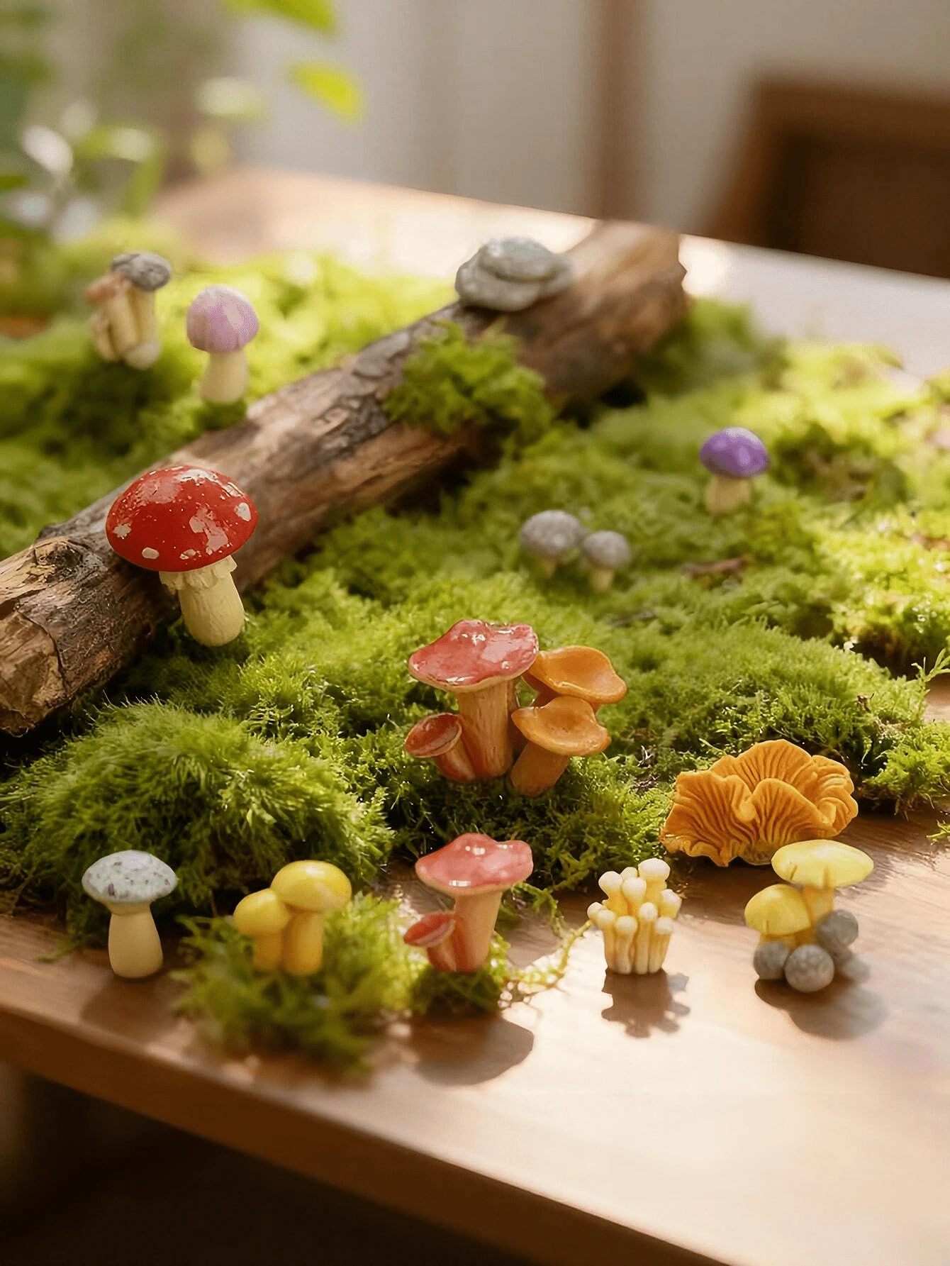 32/16/8pcs Mini Resin Mushrooms, Suitable For Outdoor Home Decor, Cake Decoration, DIY Crafts And Micro Landscape Plant Pot Accessories, Landscaping... - A - View 1