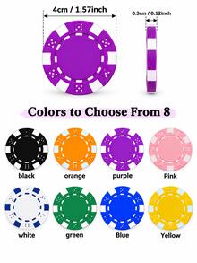 Personalized Poker Chips, Custom Photo Chips,Wedding Favor Poker Chip Set,Bachelor Party Gift, Game Night Keepsake,Personalized Casino Token - Multicolor - View 8