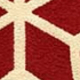 Snowflake On Red Background