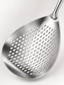 Stainless Steel Hollow Strainer Spoon, Long Handle Kitchen Soup Ladle, Suitable For Frying, Hot Pot, Dumplings, Vegetables And Draining Oil, Multi-Functional Cooking Utensil - Multicolor - View 7