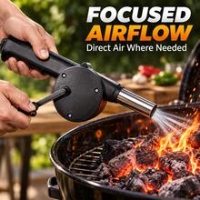 Outdoor Manual Hand Crank Fire Blower Mini Air Blower For Camping, Barbecue, Fireplace Bonfire Ignition - Multi-color - View 8