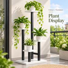 Multi-Level Plant Stand, Floor Flower Rack For Indoor Outdoor Garden Balcony Living Room Decor - View 9
