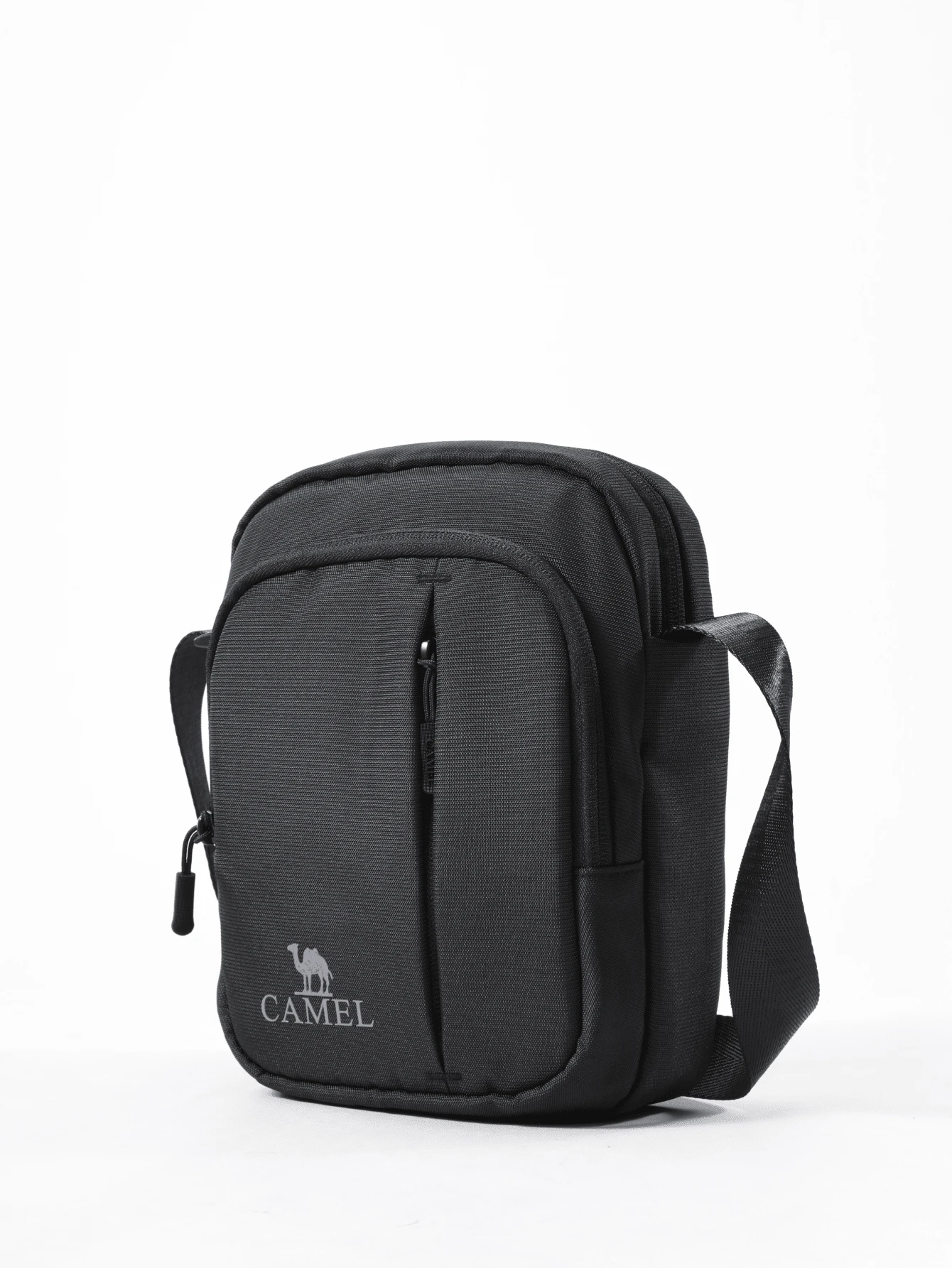 CAMEL CROWN Large‑Capacity Crossbody Bag, Fashion Shoulder Phone Pouch For Commuting & Outdoor Use - Phantom Black - View 1