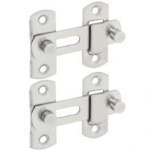 1pc Heavy Duty Adjustable Door Lock Latch With Screws, Metal Sliding Bolt Lock, Suitable For Wooden Doors, Main Doors, Cabinets, Sheds And Fences, Home, Garage And Workshop Reinforcement Security Lock - Multicolor - View 14