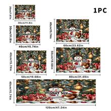 1pc Dish Drying Mat, Coffee Machine Mat, Christmas Pattern Dish Drying Mat, Christmas Atmosphere Tabletop Protector Mat, Christmas Theme Holiday Decoration Mat, Multi-Purpose Drying Mat, Home Gift, Tabletop Decor - XYLSD-1132 - View 8