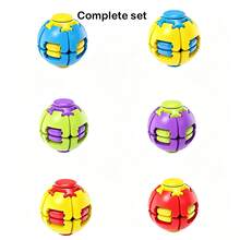 Press & Rotate Ball, Portable Stress Relief Toy For Kids And Adults, Smooth Spinning Sensory Integrated Decompression Tool, Party Gift Favor - Multicolor - View 15