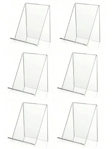 2/6pcs Acrylic Book Stand Display Rack - Adjustable Manga Easel, Transparent Acrylic Picture Frame Display Stand, Suitable For Photo Albums, Photos, Books, Notebooks, Artworks, Magazines, CDs - Sturdy, Space-Saving, Easy To Assemble, Animal Theme - View 12