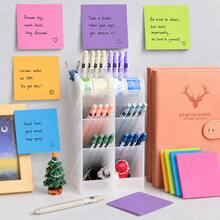 Colorful Square Sticky Notes 7.5*7.5cm Multi-Color Self-Adhesive Memo Pads For Study, Office, Planning, Recording And Reminders - one-size - View 8