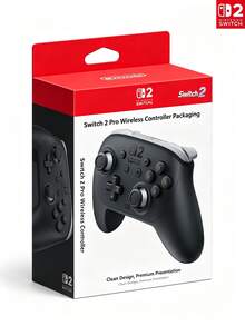 Nintendo Switch Switch 2 Pro Wireless Game Controller, Bluetooth Connection, Hall Effect Joystick Sensitive Buttons, Ergonomic Grip, 3.5mm Headphone Jack, USB Charging Compatible With TV Mode And Desktop Gaming - View 6