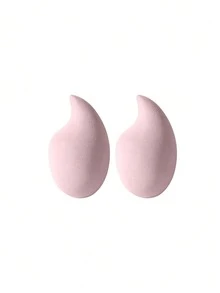 2/4/6/8/10/20 PCS Curved Teardrop Beauty Sponge, Latex-Free Ultra Soft Makeup Blender, Wet & Dry Use Foundation Concealer Cosmetic Puff - Pink - View 9