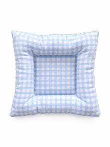 1Pc Quilted Coaster & Jewelry Storage Mat, Nordic Style Blue Bow Print, Soft Padded Non-Slip Reusable Drink Mat, Aesthetic Coffee Tea Mug Pad, Fall Home Vanity Dining Table Decor, Holiday Gift For Christmas Thanksgiving & Daily Use. Room Decor - Multicolor - View 11