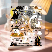 Halloween Stickers For Decorating Planner, Diary, Scrapbook, Planner, Luggage, Guitar, Skateboard, Manual, Notebook, Tablet, Water Bottle, Phone - Multicolor - View 1