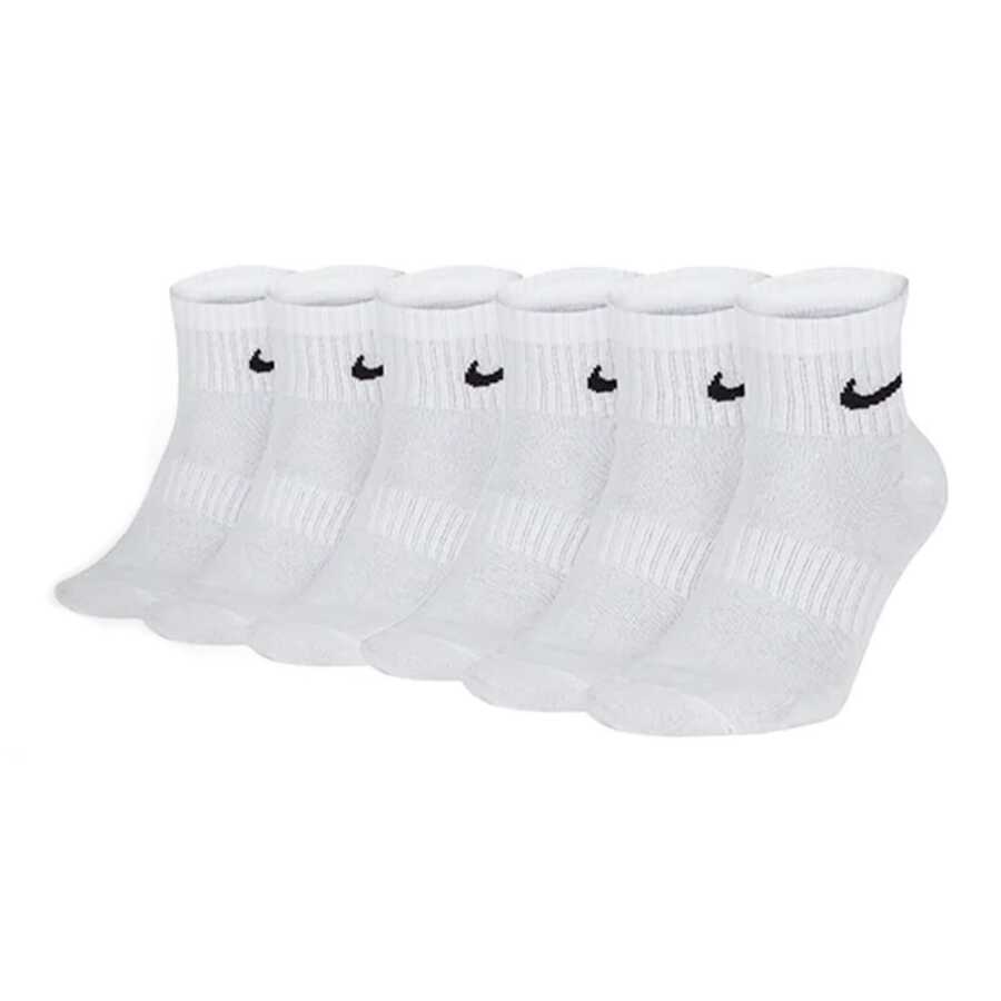 Kaos Kaki Olahraga Nike Model Tinggi dan Sedang untuk Latihan Kebugaran Unisex, Isi 3 Pasang, Warna Putih - Crew Socks - View 1