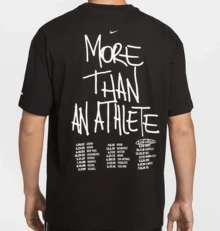 Nike FW25 LeBron Shut Up And Dribble Men's Crew Neck Short Sleeve T-Shirt Black - Black - View 2
