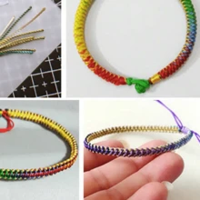 1pc Bracelet Cord, Strong And Durable Rainbow Color String, Suitable For Jewelry Making, Necklace, Beading And Handicrafts - Multicolor - View 10