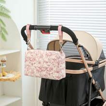 1pc Mother And Baby Storage Bag, Printed Organizer Bag, Hanging Storage Bag, Diaper Bag For Travel, Stroller Hanging Bag, Diaper Storage Bag, Multi-Functional Storage Bag, Convenient For Travel - Multicolor - View 7