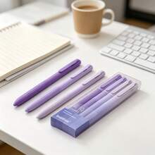 4pcs Pastel Retractable Gel Pens, 4 Colors. Smooth Writing For School, Office, And Journaling. - Multi-color - View 6