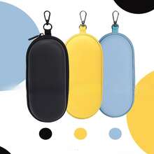 1pc Eva Hard Shell Glasses Case - Scratch-Resistant Eyewear Storage Box, Holds 2 Pairs Of Glasses, Zippered Portable Organizer Bag - Protective Case - Perfect Gift For Women, Travel Essential, Organization & Storage - View 5