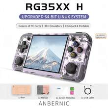 ANBERNIC Máy chơi game cầm tay retro RG35XX Pro, màn hình IPS độ phân giải cao, cần điều khiển kép và nút bấm chơi game, thiết bị chơi game cổ điển di động, pin dài, phù hợp cho giải trí chơi game retro và du lịch - Xem 12