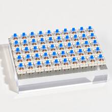 30/50/90pcs Blue Mechanical Keyboard Switches, 3-Pin MX Cross Stem, Crisp Click Sound, Suitable For Hot-Swappable Mechanical Keyboard Replacement And DIY Upgrade, Gaming, Typing, Office Use - View 8