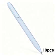 10pcs Multi-Color Retractable Ballpoint Pens, Morandi Colors, Minimalist & Smooth Writing For Office, Study & Journaling - Multi-color - View 13