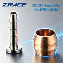 ZRACE Brake Hose Connector Kit Compatible With BH90/BH59 - Includes Olive Head + Pin, Bicycle Disc Brake Hydraulic Hose Connector Replacement Parts - Ginger - View 2