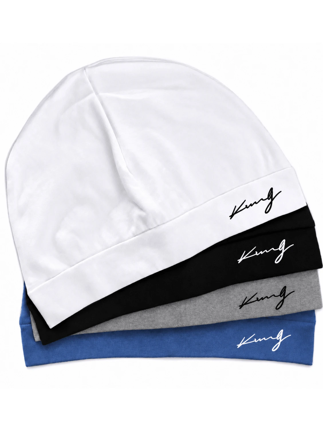 1pc Solid Color Letter Street Nylon Embroidered Skull Beanie, All Season Spring Autumn Knit Hat, Soft High Elastic Outdoor Running Cold Weather Cap - King - View 1