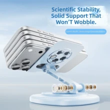360° Rotatable & Foldable Portable Non-Slip Desktop Phone Stand, Metal Phone Holder For Office Desk - New Arrival - View 5