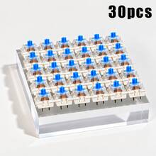 30/50/90pcs Blue Mechanical Keyboard Switches, 3-Pin MX Cross Stem, Crisp Click Sound, Suitable For Hot-Swappable Mechanical Keyboard Replacement And DIY Upgrade, Gaming, Typing, Office Use - View 11