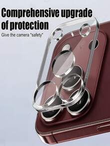 2pcs HD 9H Tempered Glass Camera Lens Screen Protector, Compatible With IPhone Duo/18 Pro Max/18 Pro/17/Air/17 Pro/17 Pro Max/16 Pro Max/15 Pro Max/14 Pro Max/13/12/11 Pro Max, Fits Multiple Phone Models, High Hardness - Clear - View 6