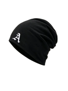 Headscarf Hat With Non-Slip Pleated Headband Multi-Layer Pleated Design To Shape Head, Premium Knitted Jersey Fabric Sweat-Absorbent And Breathable - Black - View 6