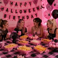 12 Pink Spider Web Paper Fry Boxes, Disposable Fry Boxes In Two Pink Tones With Cute Spider Web Prints, Sturdy & Convenient Takeout Containers, Ideal For Burgers, Fries, Sandwiches, Picnics, Parties & On‑The‑Go Treats - Pink - View 4
