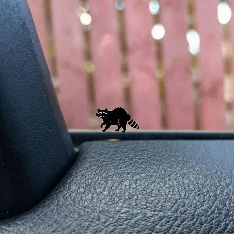 Mini Mapache Oculto Pegatina - Calcomanía para Espejo Retrovisor del Coche, Pegatina Linda para SUV, Pegatina para Niño, Pegatina para Niña, Pegatina de Decoración para Coche