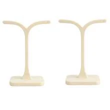 2pcs 3D Printed Y-Shaped Tree Earring Display Stand, Minimalist Jewelry Storage Rack, Desktop Earring Holder, For Hanging Earrings Retail Display And Home Storage - Multicolor - View 3