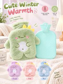 Water-Fillable Hot Water Bottle, PVC Material, Explosion-Proof And Anti-Scald, Cute Plush Design, Removable And Washable, Back To School Supplies - Hot Water Bottle - View 1