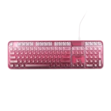 MOFii 708 Wired Keyboard, Semi-Transparent Crystal Keycaps RGB Backlit Membrane Keyboard, Full Size 105 Keys With Numeric Keypad, Ergonomic USB-C Wired Plug And Play, For Desktop Laptop PC Home Office - View 15