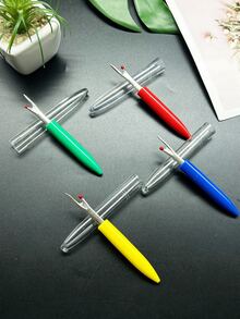 [4pcs]Colorful Medium Seam Ripper, With Metal Blade, Red, Yellow, Blue, Green 4 Colors Assorted, Suitable For Removing Incorrect Stitches, Opening Buttonholes, Adjusting Clothing Patterns And Other Sewing Operations - Medium Seam Ripper - View 8