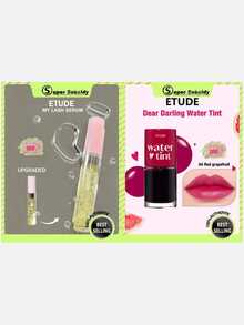 ETUDE My Lash Serum 9g + Dear Darling Water Tint #04 Red Grapefruit, 2pcs Set - 9g/0.31oz & #04 Red Grapefruit - View 1