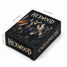 HEXWOOD Kaotiskt kortspel Stjäl Sabotera och bygg dina kombos Mörk fantasy strategikortspel för spelkväll Familjefestspel Varelse-stridssamling Take That Handhantering Snabbt tempo Interaktivt - Kungsblått - Visa 2