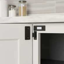 2 Pcs Invisible Cabinet Door Catch No Drilling ABS Plastic Sliding Wardrobe Closet Hardware - Multicolor - View 9