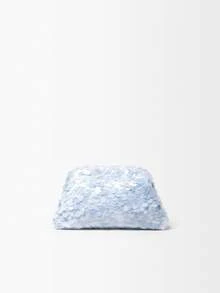 Rylithe Women's Sequin Clutch Bag, Random Pattern, Suitable For Evening, Party, Wedding And Other Occasions, Elegant Ladies' Gift - Baby Blue - View 1